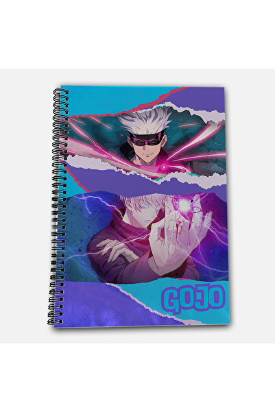 Define Moyas Jujutsu Kaisen Satoru Gojo Unlined A4 School Notebook 72 Sheets Model 2
