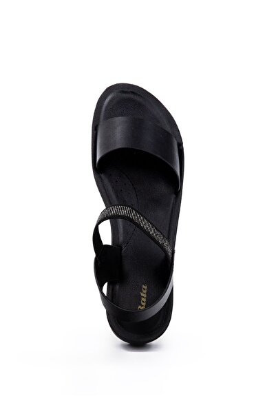 BATA Embellished Elastic Strap Wedge Sandals