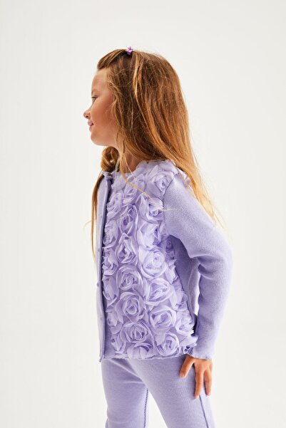 lilnest Girl's Suit with Rose Details