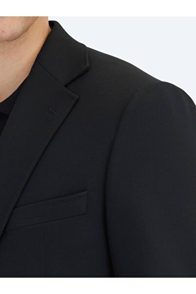 Kip Black Striped Modern Fit Suit