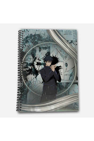 Define Moyas Jujutsu Kaisen Fushiguro Megumi Checkered A4 School Notebook 72 Sheets Model 1