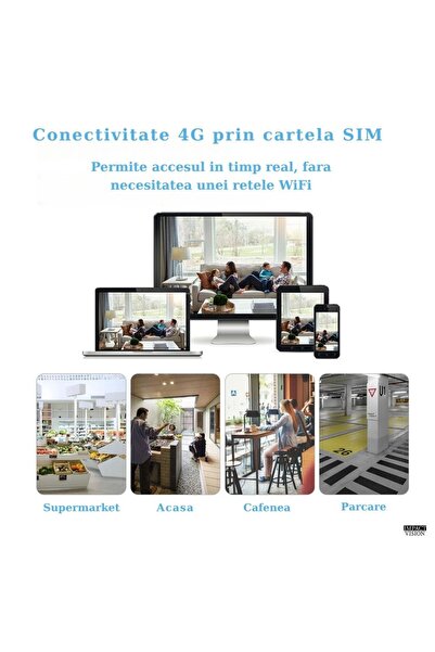 Impact Vision Wifi Surveillance Camera, Full HD 1080P, 4G, Phone Control - Impact Vision®