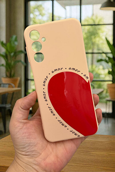 Vip Case Samsung Galaxy A14 Uyumlu AMOR KALP Silikon Darbe Emici Klasik Korum...