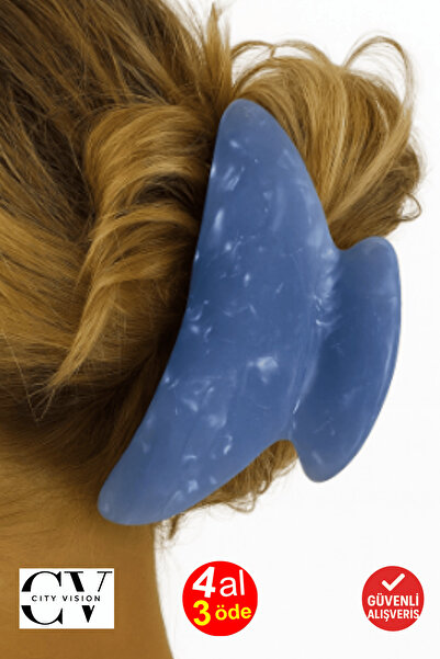 cityvision Cataramă cu cataramă în stil coreean, de lux, de culoare albastră, strălucitoare, 9 cm - elegantă și durabilă