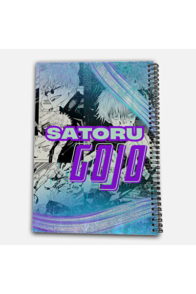 Define Moyas Jujutsu Kaisen Satoru Gojo Checkered A4 School Notebook 72 Sheets Model 1