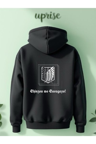 Vordevia Attack on Titan Levi Ackerman Printed Cotton 3 Thread Oversize Sweatshirt