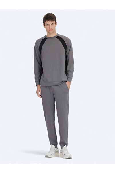 Kip Φούτερ με λαιμόκοψη ανθρακί