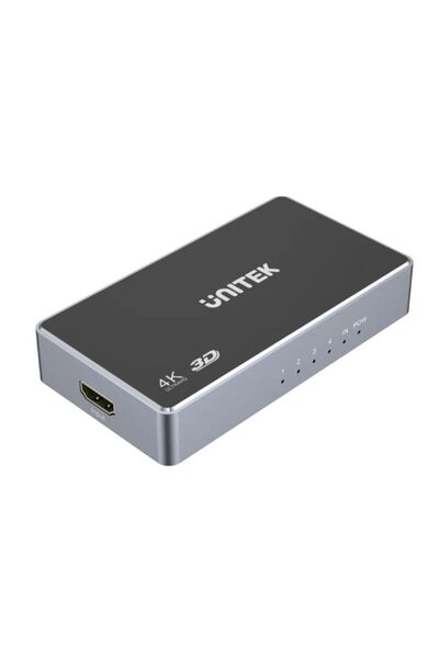 Unitek 4K HDMI Splitter 1×4 – 4K30Hz UHD, 3D, Dolby DTS, Space Grey | V1109A