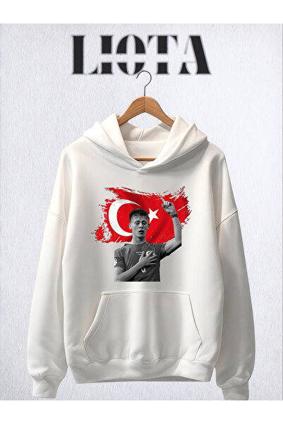 Vordevia سترة رياضية قطنية كبيرة الحجم مطبوعة من أردا جولر بثلاثة خيوط