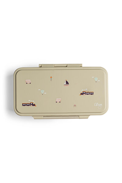 Citron Rectangle Lunchbox - Vehicles