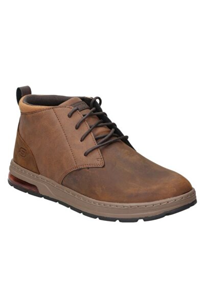 SKECHERS , Leather boots with eco-leather inserts Evenston-Renli