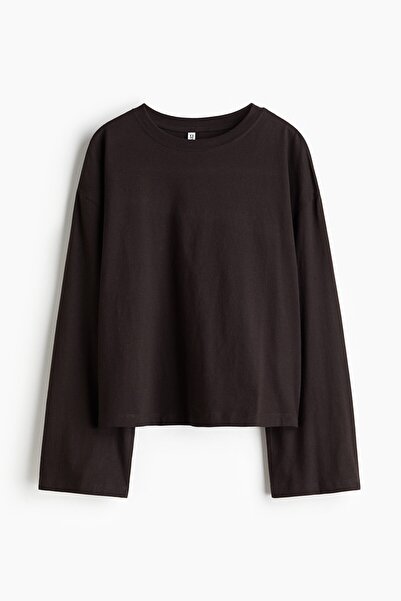 H&M Pamuklu Uzun Kollu Üst