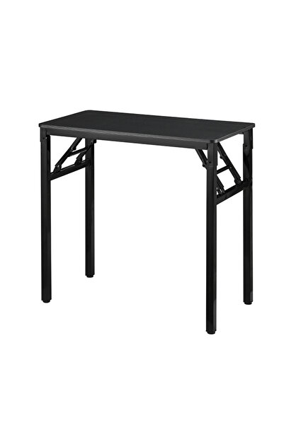 Lawazim Folding Table 80x40cm - Single Layer Desk with Iron Frame and Anti Slip Feet