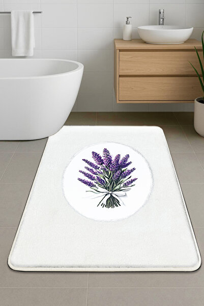 Chilai Home Lavmore Single Embroidered Plush Bath Mat 60X100Cm