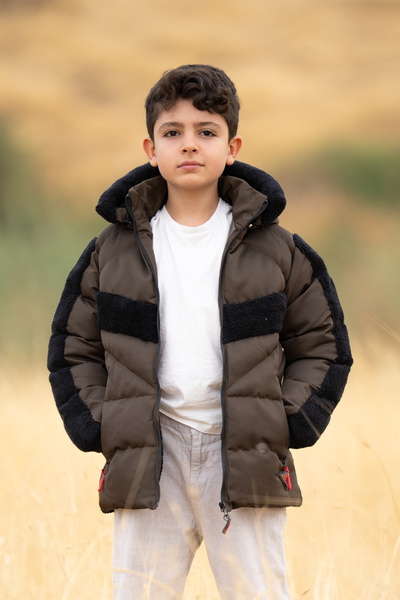 FREE ARSLAN COLLECTİON Palton pentru băiat, impermeabil, cu blană de pluș, de...