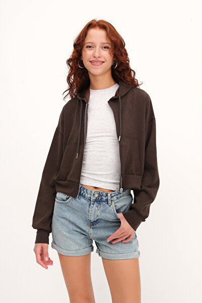 Addax Hooded Modal Sweatshirt H12048