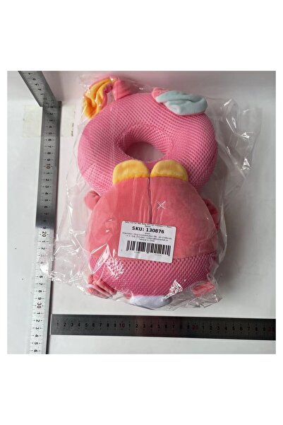 Flippy Head Protection Pillow for Babies, Bunny Design, Mesh Style, 33x6x19 cm, 180 g, Pink