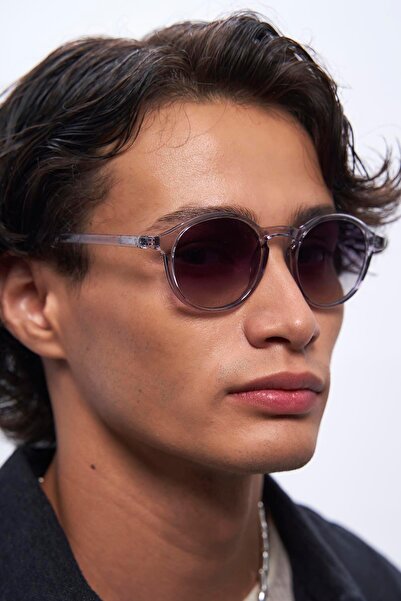 Bilge Karga Pearl Grey Black Gradient Men's Sunglasses