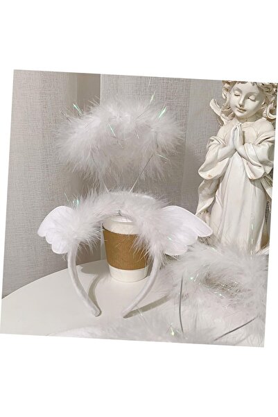Flippy Angel Crown for Children, Flippy, Headband with Aura, Universal Size, White