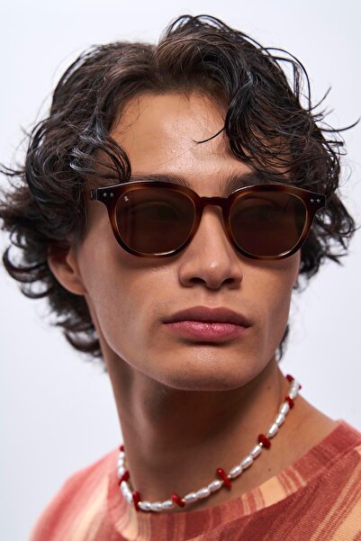 Bilge Karga Nova Vintage Leopard Gold Mirror Men's Sunglasses