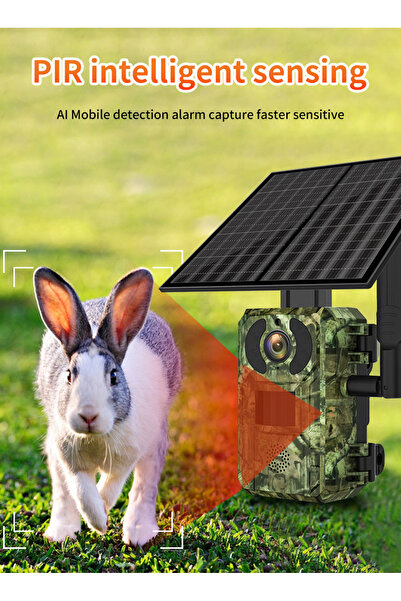 OEM 4G Live Hunting Camera TSS-H10-4G, with 4W Solar Panel, 16MP Photo, PTZ, 4MP 2K, IR 25m