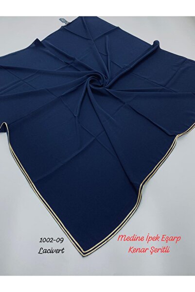 MİS İPEK 1002 Eșarfă din mătase Medina cu dungi pe margine