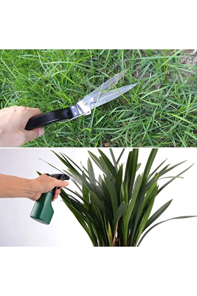 Flippy Set 10 Gardening Tools, Flippy, for Planting, Soil Cultivation and Plant Care, Black Handles, PVC an