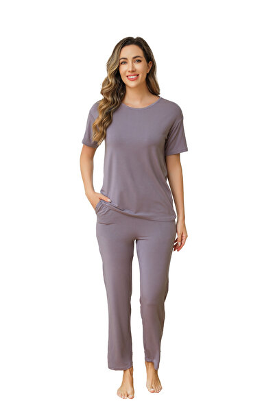 Voolaa Eva half-sleeve pajamas made of natural bamboo