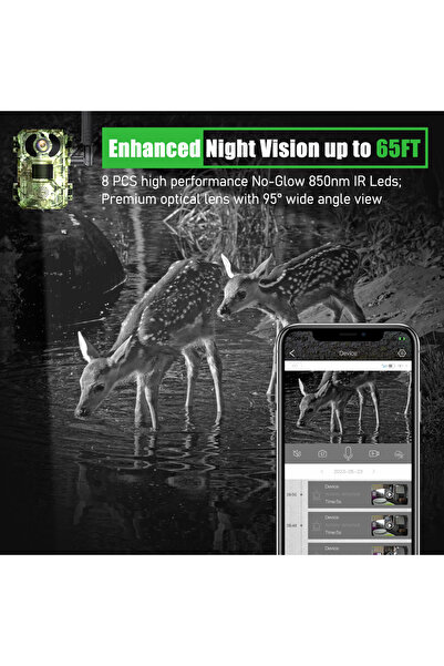 OEM 4G Live Hunting Camera TSS-H10-4G, with 4W Solar Panel, 16MP Photo, PTZ, 4MP 2K, IR 25m