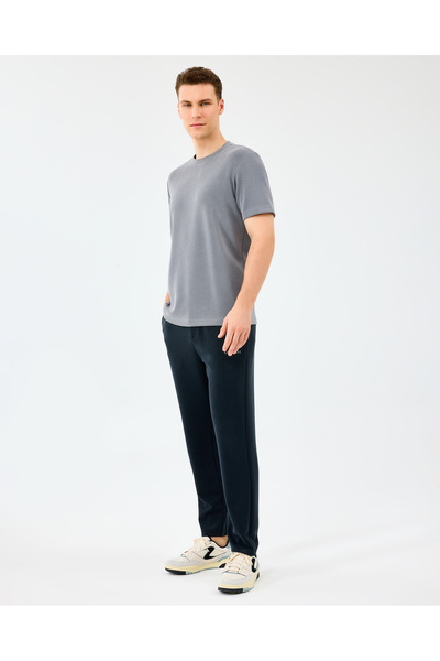 SKECHERS M Regular Crew Neck T-Shirt Erkek Gri Tshirt S2510044-1767