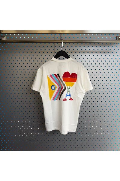 JESSE STORY Чоловічий - Жіночий унісекс спеціальний дизайн футболки з принтом у вигляді серця