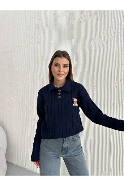 ZF BUTİK سترة منقوشة على شكل دمية دب بجودة ممتازة