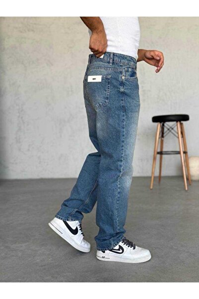 MODA YENİ KOYU BAGGY KALIP KOT PANTOLON