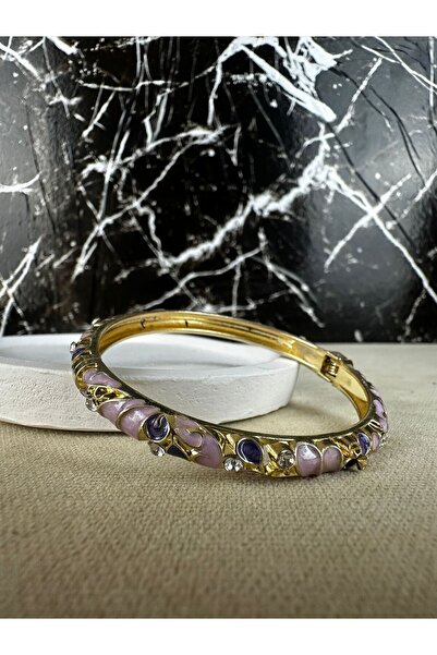 Mutenaura Enameled Handcuff Bracelet
