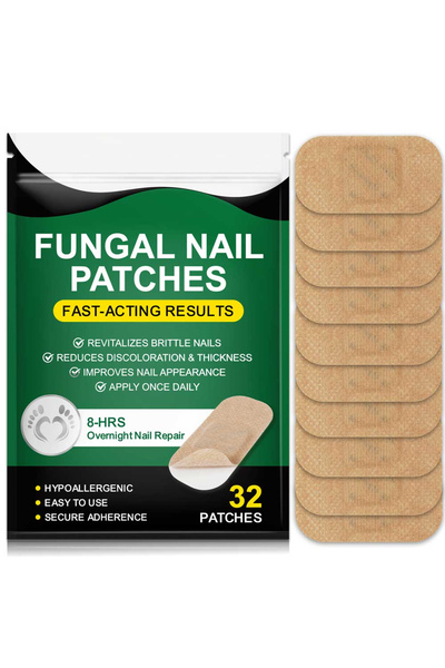 NOVA KISS Set de 32 de plasturi antifungici pentru ciuperca unghiilor, tratament rapid și eficient
