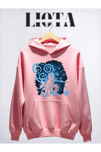 Vordevia Avatar Baskılı Oversize Pamuklu 3 İplik Sweatshirt