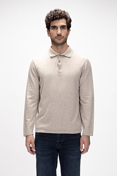 Bad Bear Kuger Bej Polo Yaka Erkek Triko Kazak