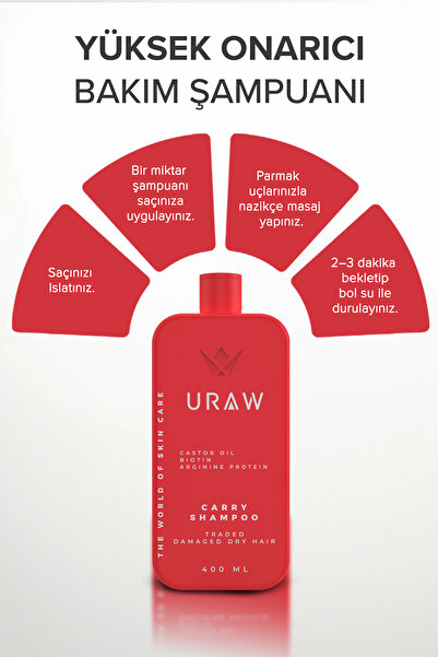 Uraw Yoğun Saç Dökülmesine Karşı Derinlemesine Besleyici Carry Bakım Şampuanı 400 ml