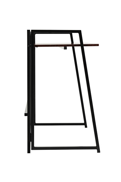 Lawazim Folding Table 100x53.3x85.5cm - Computer Desk with MDF Top and Iron Legs