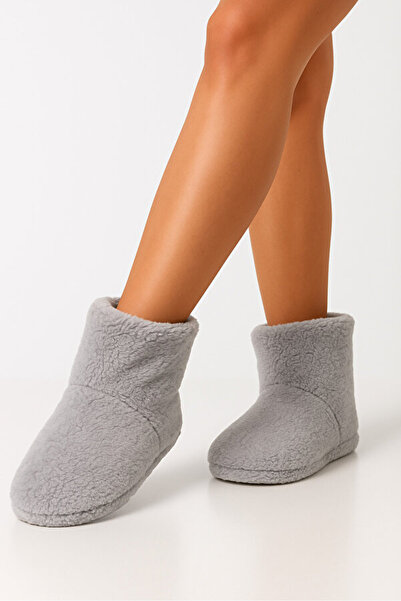 Deniz Terlik Women's Plush Silent Sole Non-Slip Women's Home Boots |   Women's Panduf |