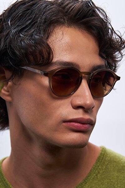 Bilge Karga Pearl Brown Gradient Men's Sunglasses