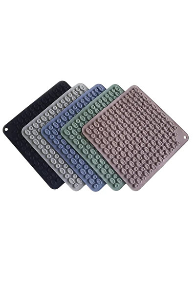 OEM Set of 5 Amer Store drink holders, 17 x 17 x 0.6 cm, silicone, multicolor