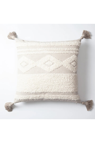 Fineroom Living Quba & Capri - Διακοσμητικό Μαξιλάρι - Σετ Συνδυασμένων Μαξιλαριών 3 τεμαχίων - Μπεζ (Περιλαμβάνεται Μαξιλάρι Ic)