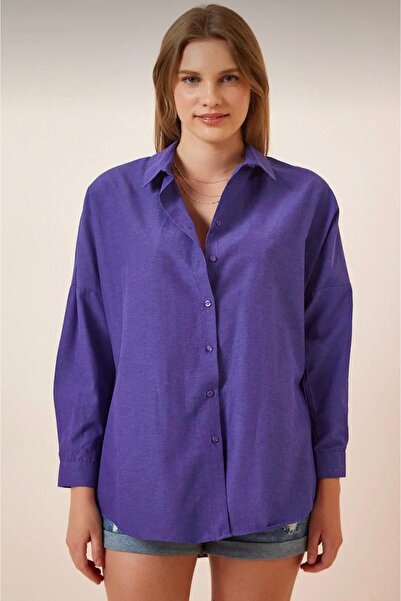 Butik Kadın Oversize Uzun Basic Gömlek