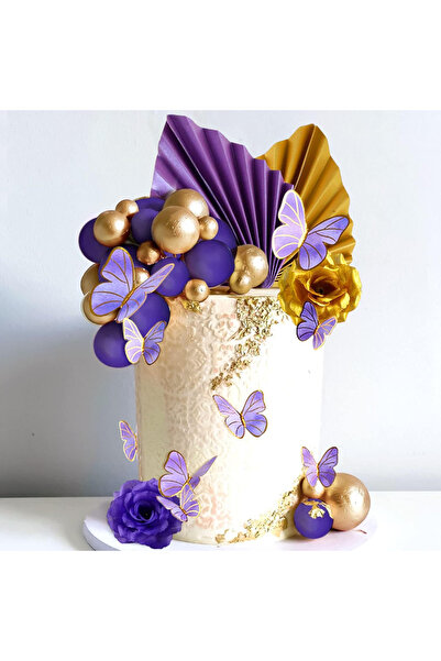 Baloane Vesele Premium Cake Decoration For Events With Butterflies TOP111