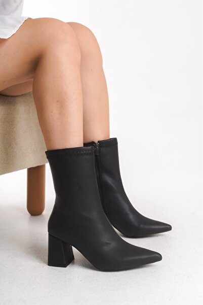 leopar by çetinay إم آر902 |   حذاء نسائي بكعب من الجلد الفاخر ذو مقدمة مدببة...