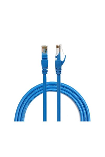 OVIO Cablu de rețea UTP, albastru, Ethernet Cat 5e, lungime 50 m