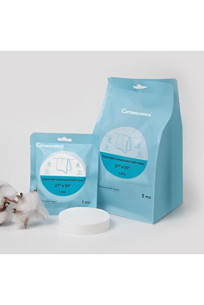 SKY TOUCH سكاي تاتش، ٢٠ منشفة حمام كبيرة مضغوطة للاستخدام مرة واحدة، ٧٠×١٤٠ سم