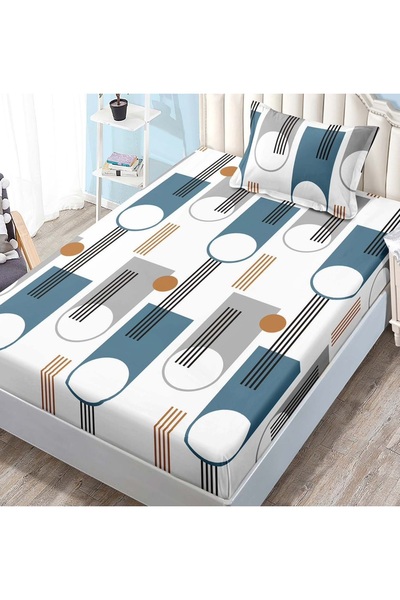 CHIRASO CHIRASO Elastic Bed Cover Set, Finet, 1 Person, 140x200cm and 1 Pillowcase 50x70cm