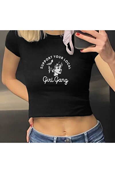 donamod Basic Plain Casual Women's Crop